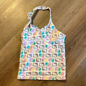 Y2K hello kitty swimsuit top